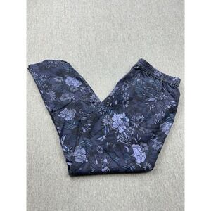 Marine Layer Women's Navy Floral Jogger Pants M